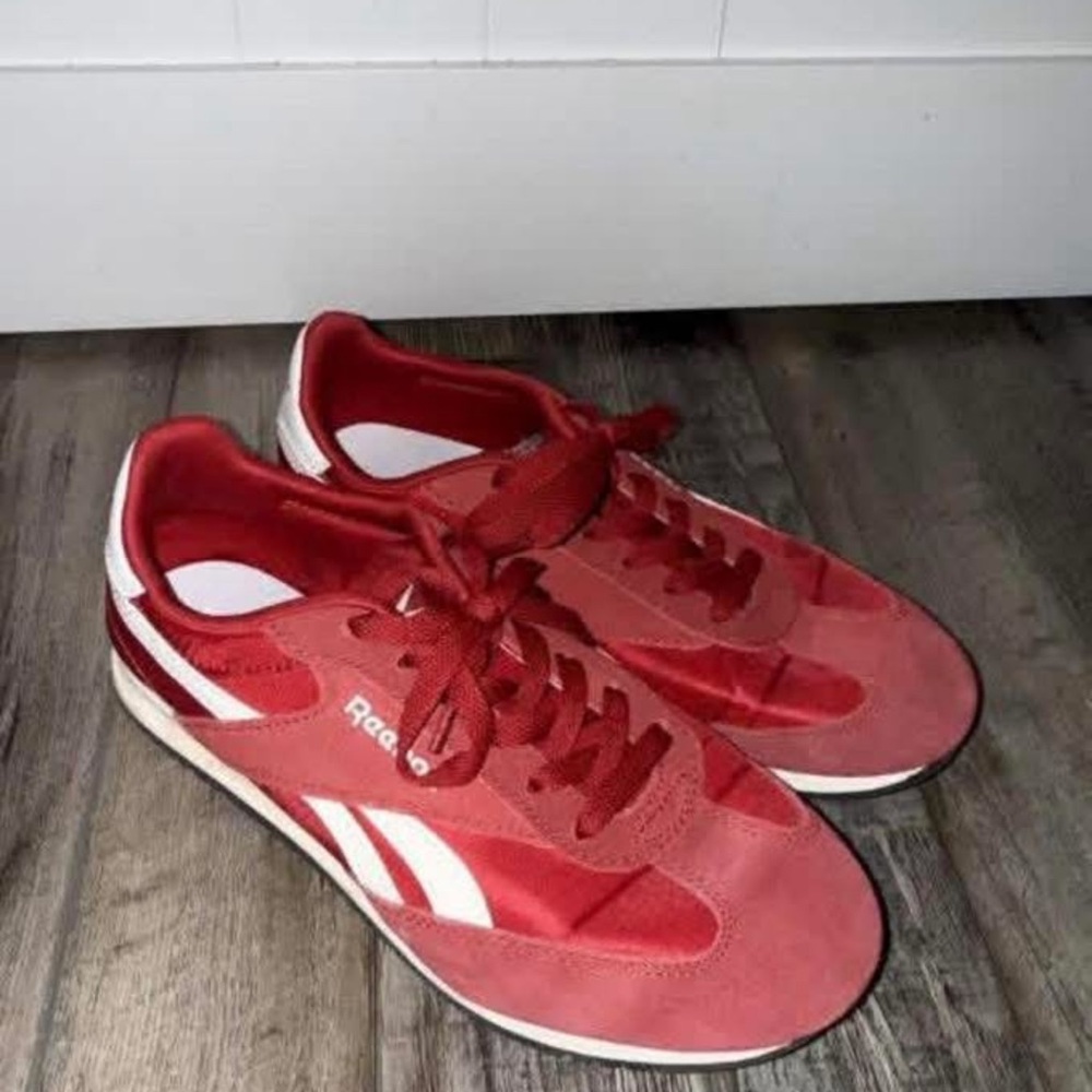 Reebok Classic Red and White Sneakers